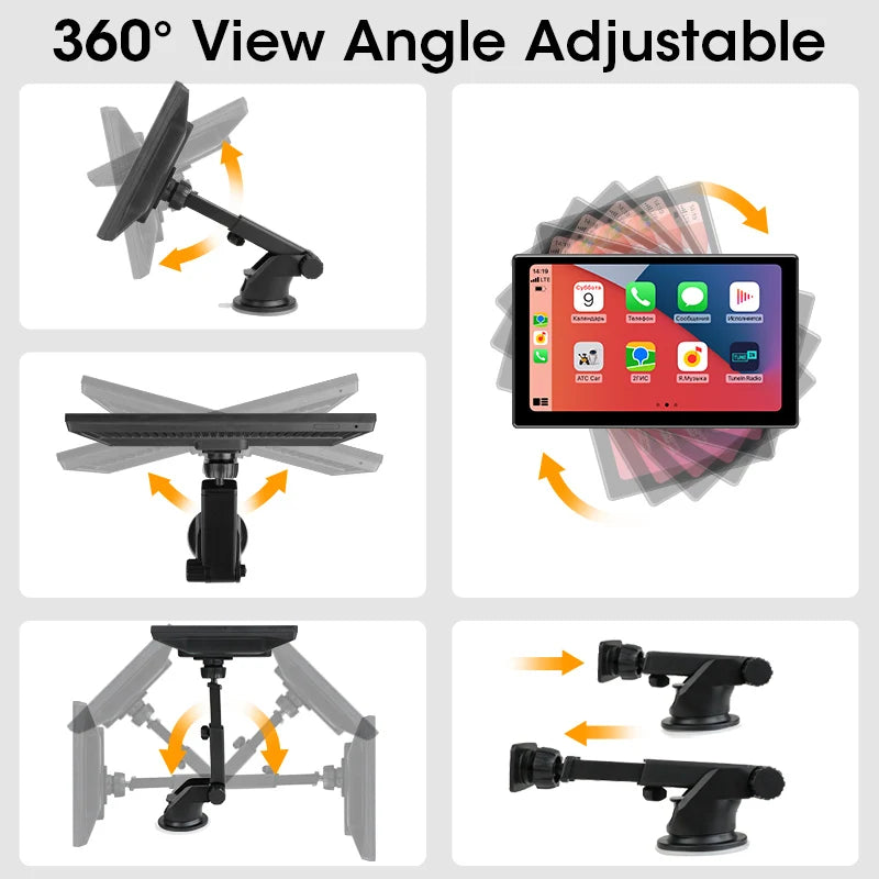 Jansite 10.1" 4K Dashcam with CarPlay & Android Auto - image 3