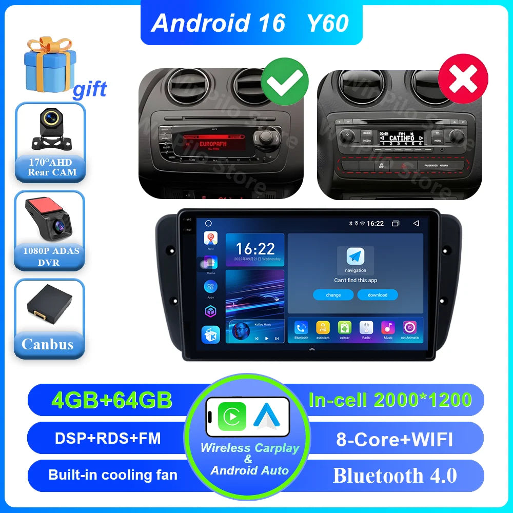 Android Car Radio for Seat Ibiza MK4 2008-2015 | CarPlay & GPS - image 16