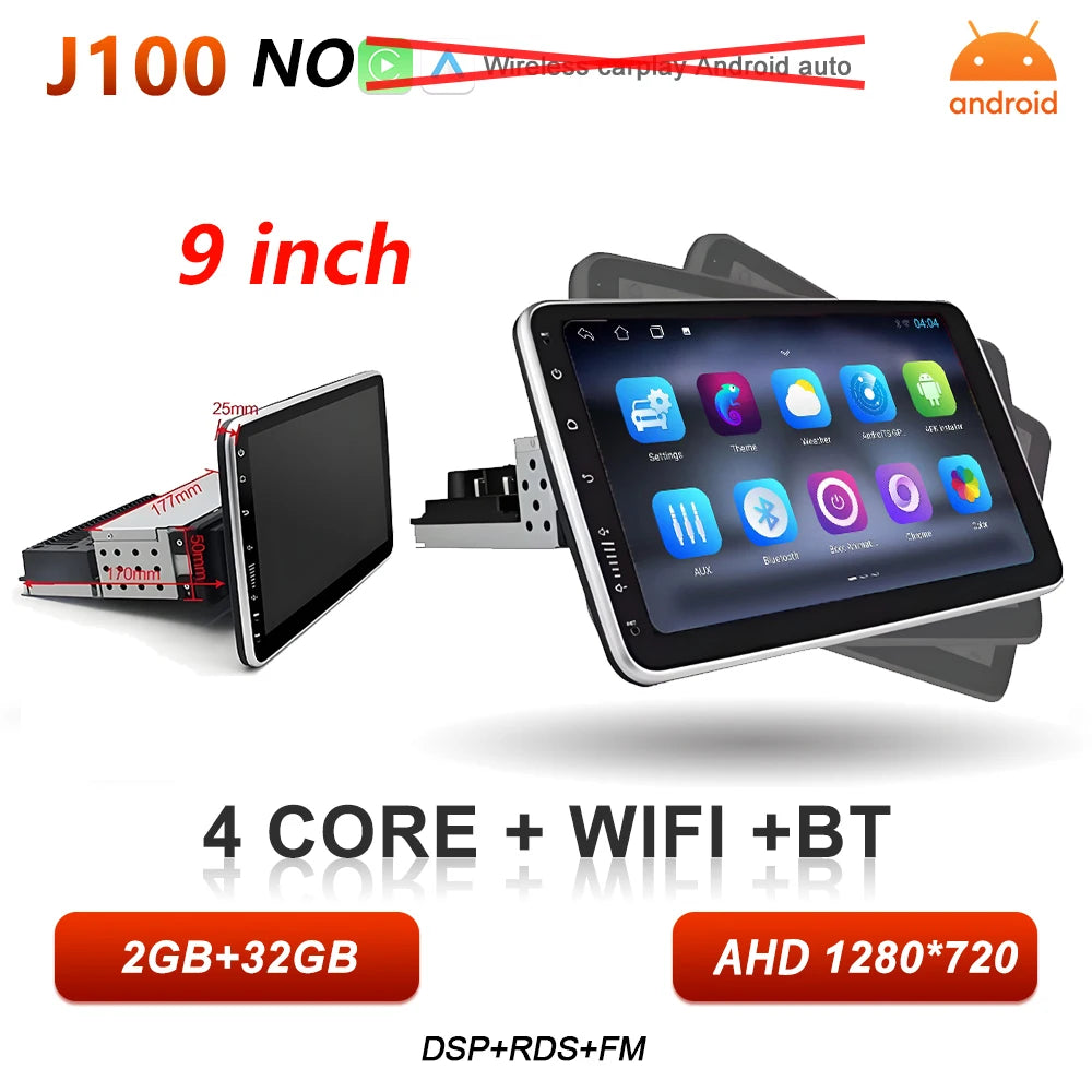 Universal 9 Inch Android Car Stereo Wireless CarPlay Android Auto GPS - image 15