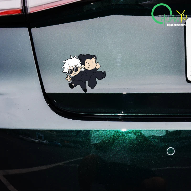 Cartoon Vinyl Decal for Car, Motorcycle, or Helmet