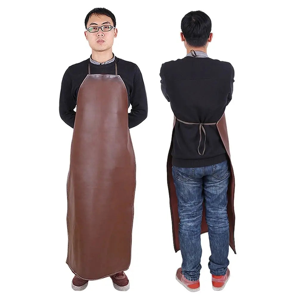 Polyurethane Leather Welding Apron Equipments Welder Thermal Insulation Protection Wear Electric Welding Anti Scalding Aprons