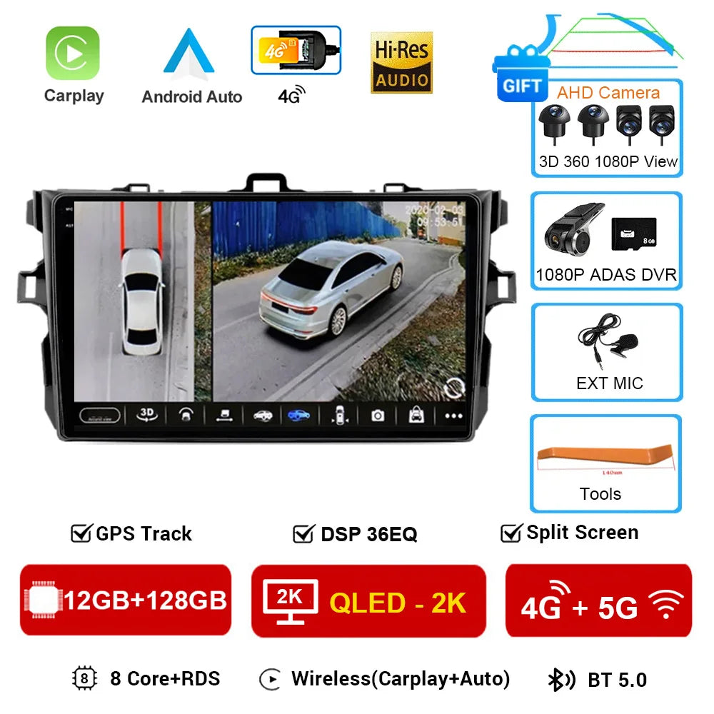 Android 16 Multimedia Car Radio for Toyota Corolla E140/E150 - image 8