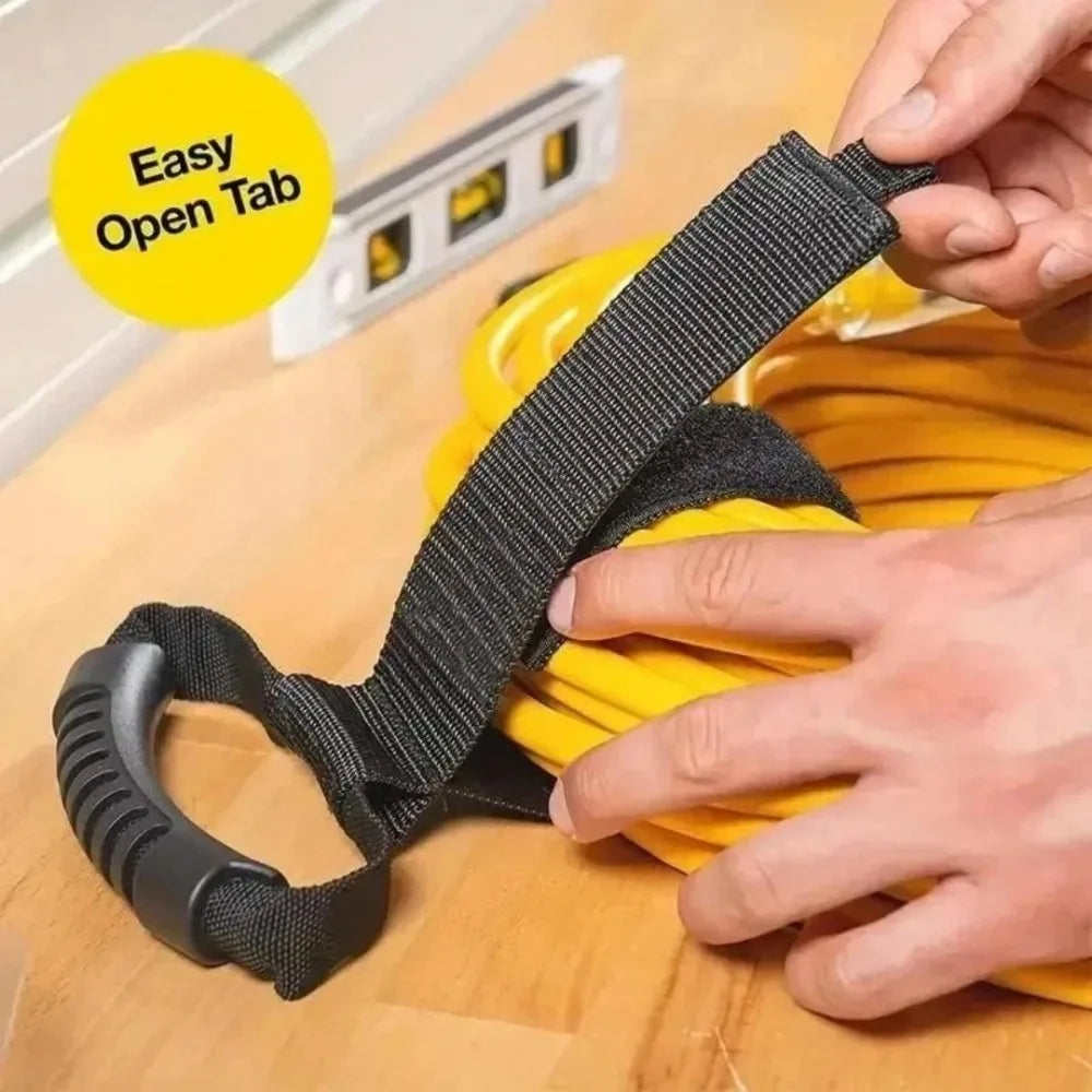 Multipurpose Heavy-Duty Extension Cord Organizer Storage Strap with Handle for Garages