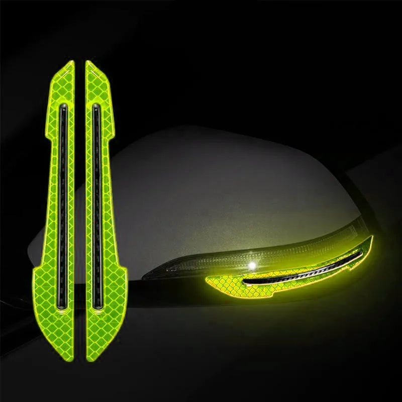 Reflective Stickers for Wheel Rims, Door Handles and Rear Bumper