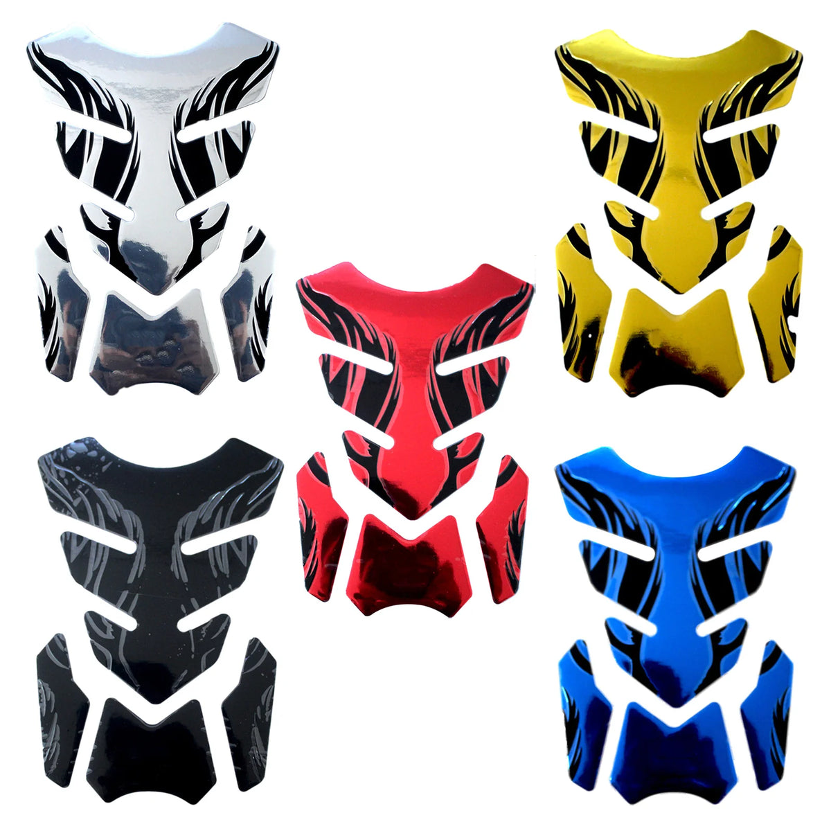 Fishbone 3D Tank Pad Reflective Protector Sticker for Motorcycles - view 5