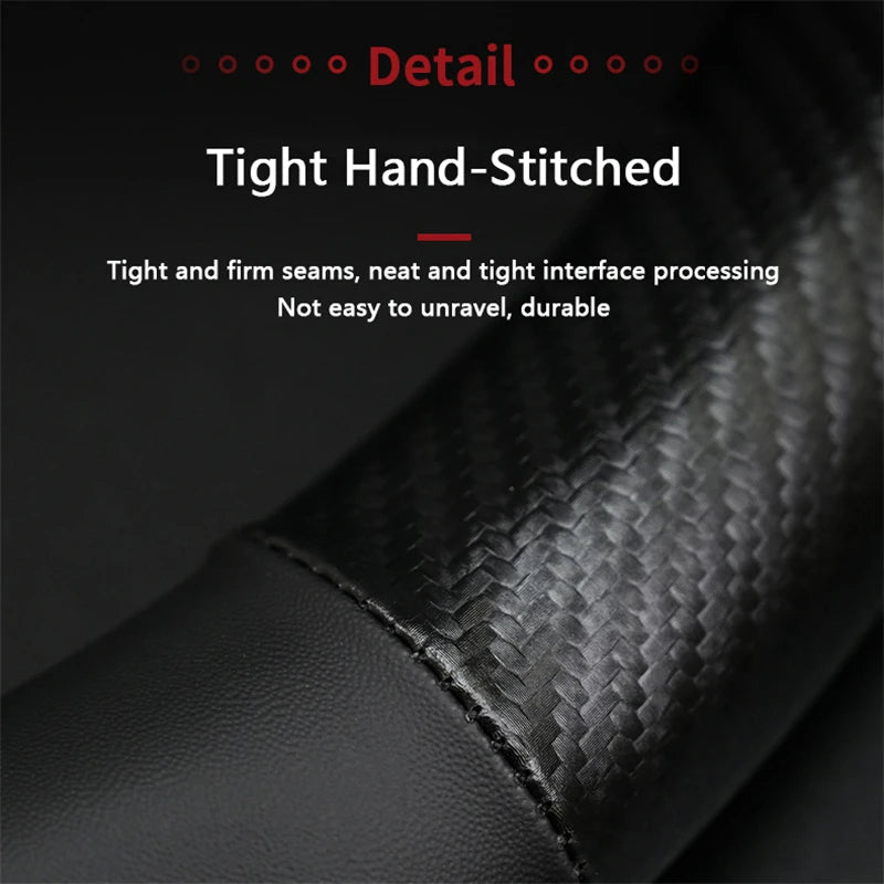 Universal Microfiber Leather Steering Wheel Cover for Chevy - image 3