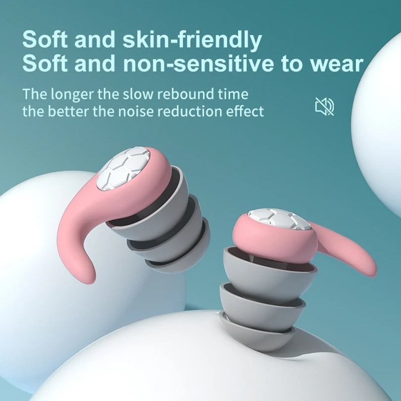 Waterproof Soft Sleeping Earplugs – Noise Reduction