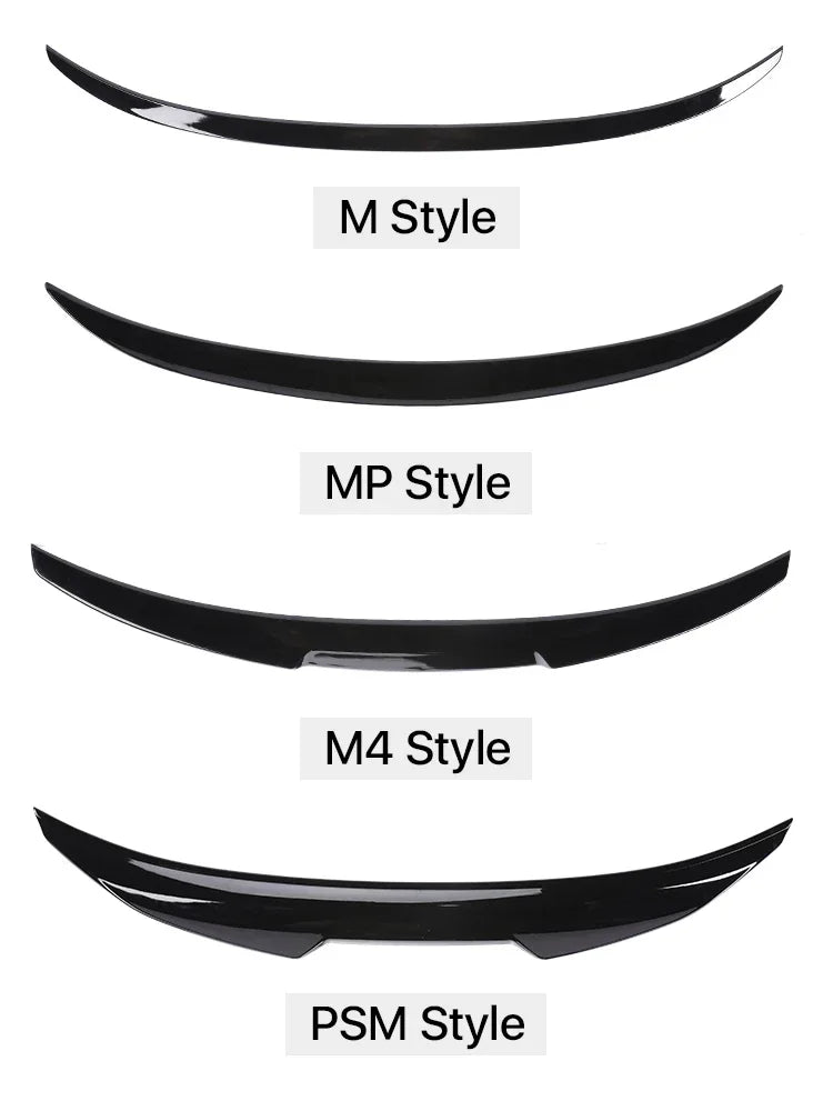 BMW 3 Series F30 F31 F35 Carbon Fiber Style Rear Spoiler Kit - image 2
