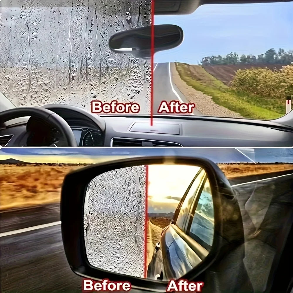 Car Glass Concentrated Coating Waterproof Windshield Wiper Fluid, Keeps It Smooth, Rainproof and Anti-Fog Without Streaks, Quickly Restores Glass Clarity