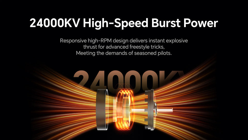 1102 24000KV Brushless Motor for 1S Tiny Whoop FPV Micro Drones