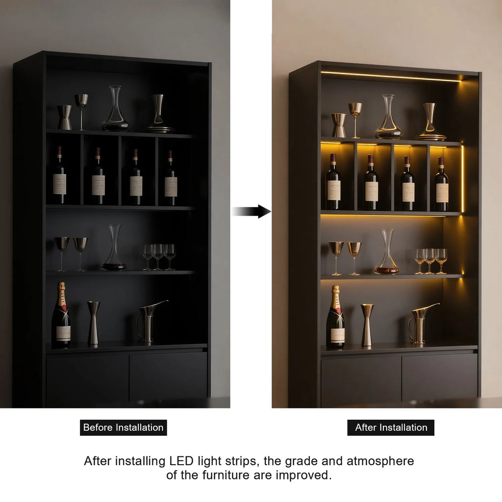 COB LED Closet & Bookcase Strip Lamp – Dimmable Touch