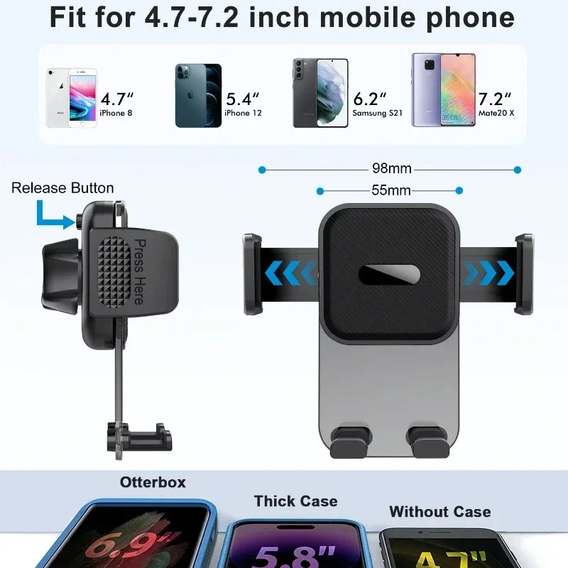 Universal Car Phone Holder for Dashboard & Windshield Mount - image 4