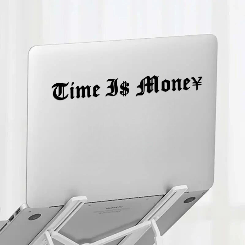 Time Is Money Vinyl Stickers for Cars, Trucks and Laptops - view 6