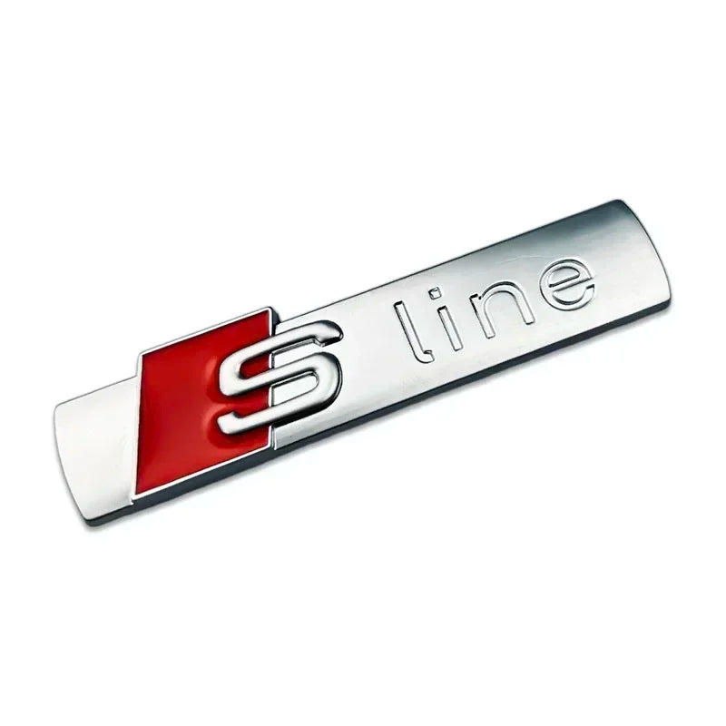 Sport Script Metal Fender Side Sticker for Audi A3 A4 A6 Q5 Q7