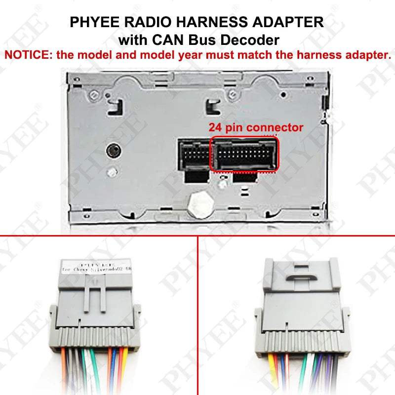 24-Pin Car Stereo Wiring Harness for Chevy GMC Buick Pontiac - image 2