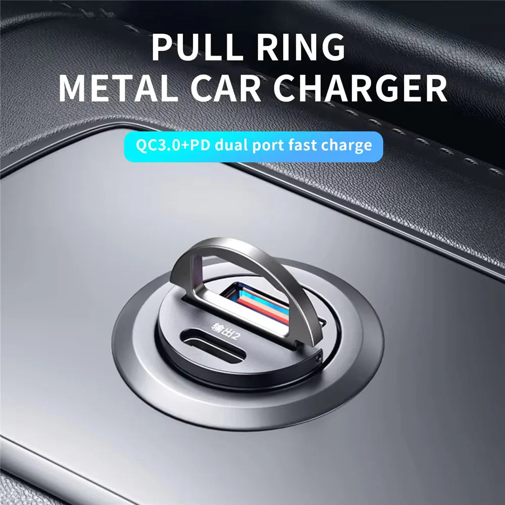 Dual USB Car Charger 30W Type-C & USB Fast Charging Adapter - image 4