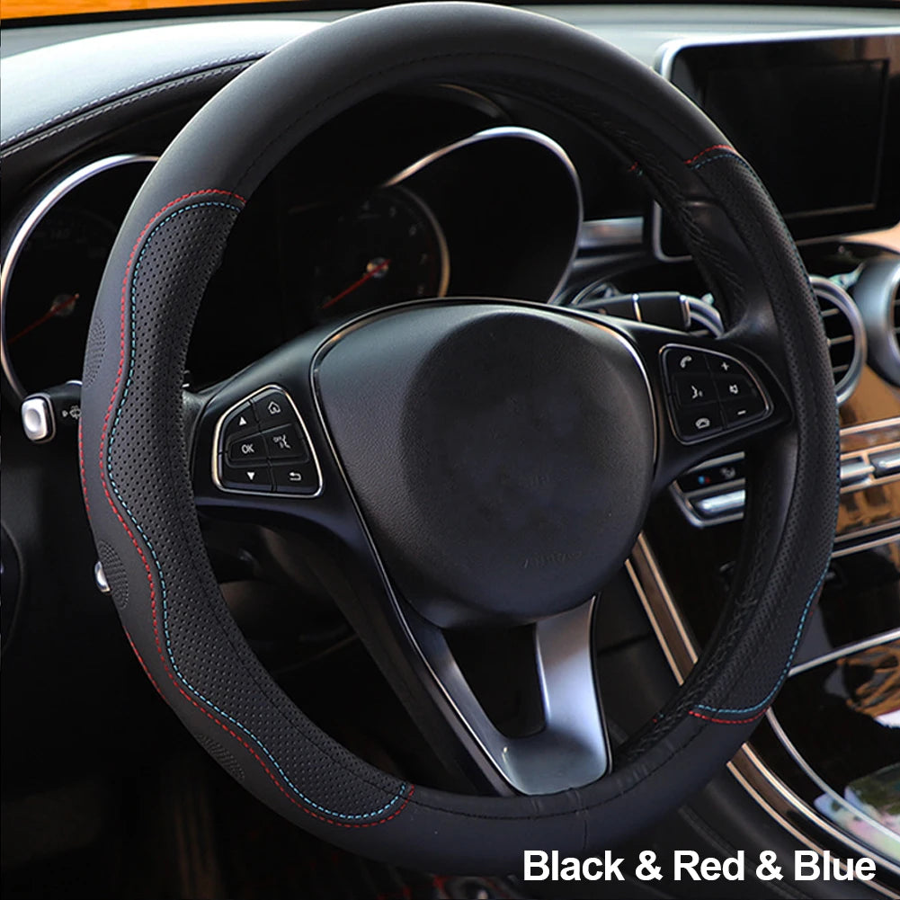 Comfortable Braided Steering Wheel Cover for Cars - 10 Colors - image 24