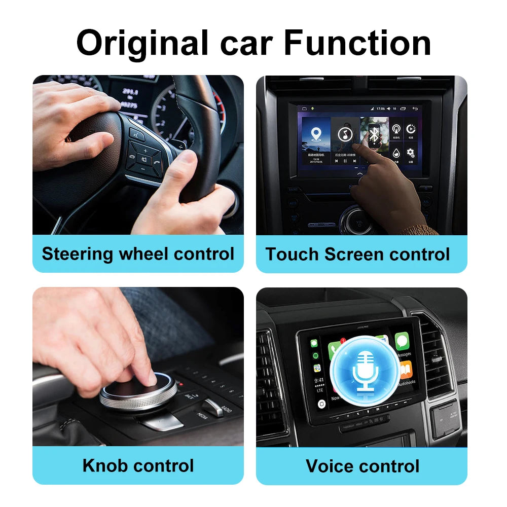 Wired to Wireless CarPlay and Android Auto Adapter, 4 Models