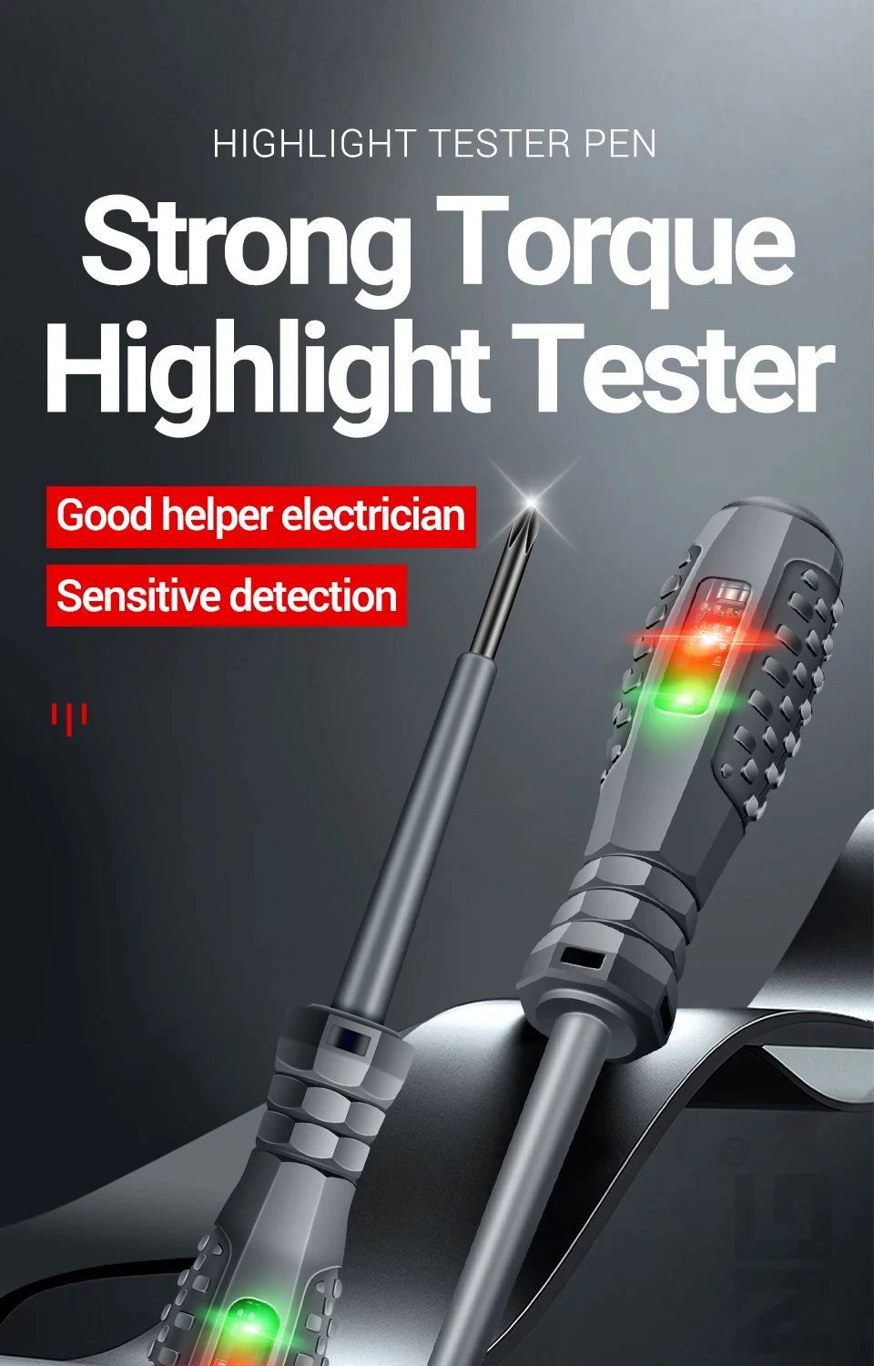 Non-Contact AC Voltage Tester Pen 70-600V - image 7