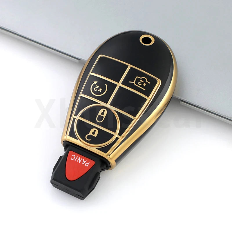 TPU Car Key Fob Cover Case for Dodge Jeep Chrysler - image 7