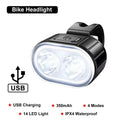 Front Rear Bike Lights Rechargeable Bicycle Cycling USB Cycle Light for Bicycle Lighting Front/Rear/Set Bike Lantern Accessories