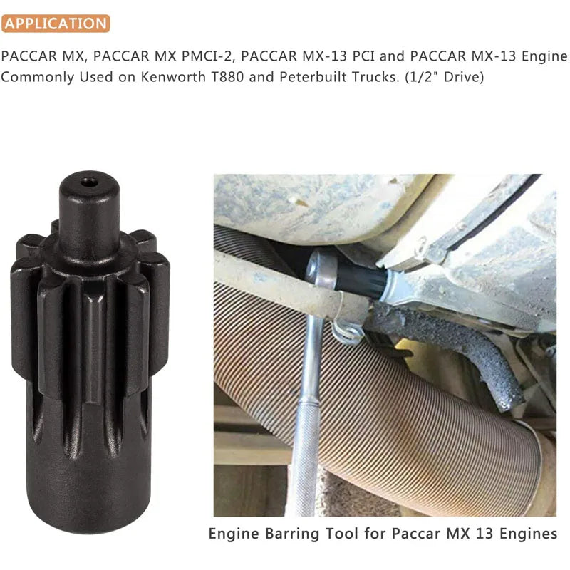Engine Barring Tool for Paccar MX13 Kenworth T880 Peterbilt - image 2