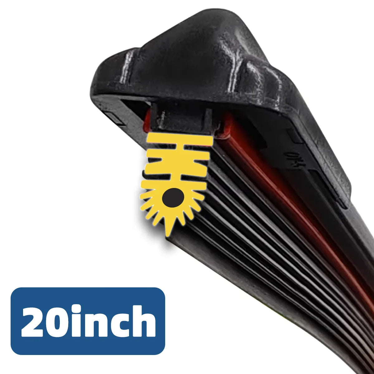 1PC Wiper Blade 11 Layer Rubber Strip J/U-Shaped Wiper Blade 13"14"15"16"17"18"19"20"21"22"24"26"28"30" Windshield Wiper Blade