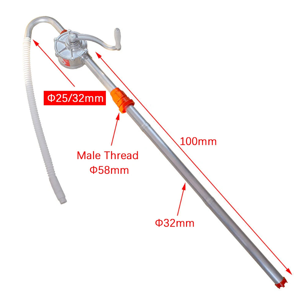 Manual Hand-Operated Fuel and Diesel Pump for 200L Oil Drum, Car and Truck