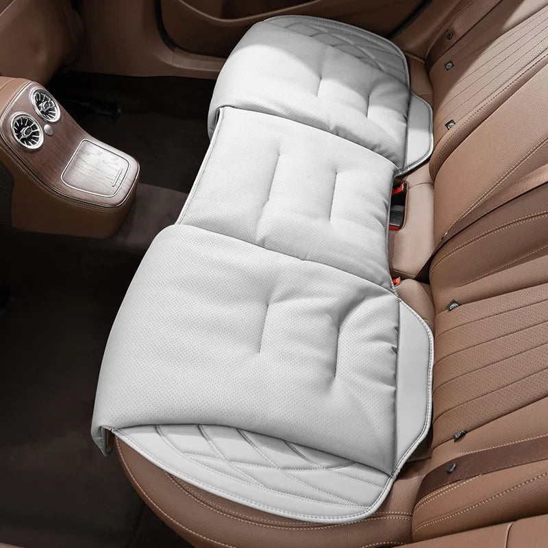 Synthetic Leather Car Seat Cushion with Lumbar Section