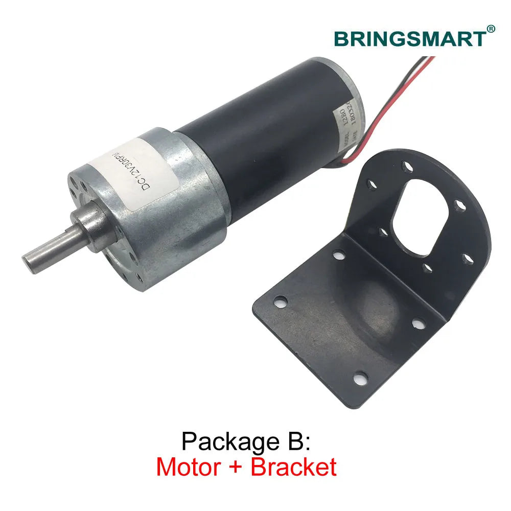 12V/24V DC Gear Motor, High Torque, Self-Locking