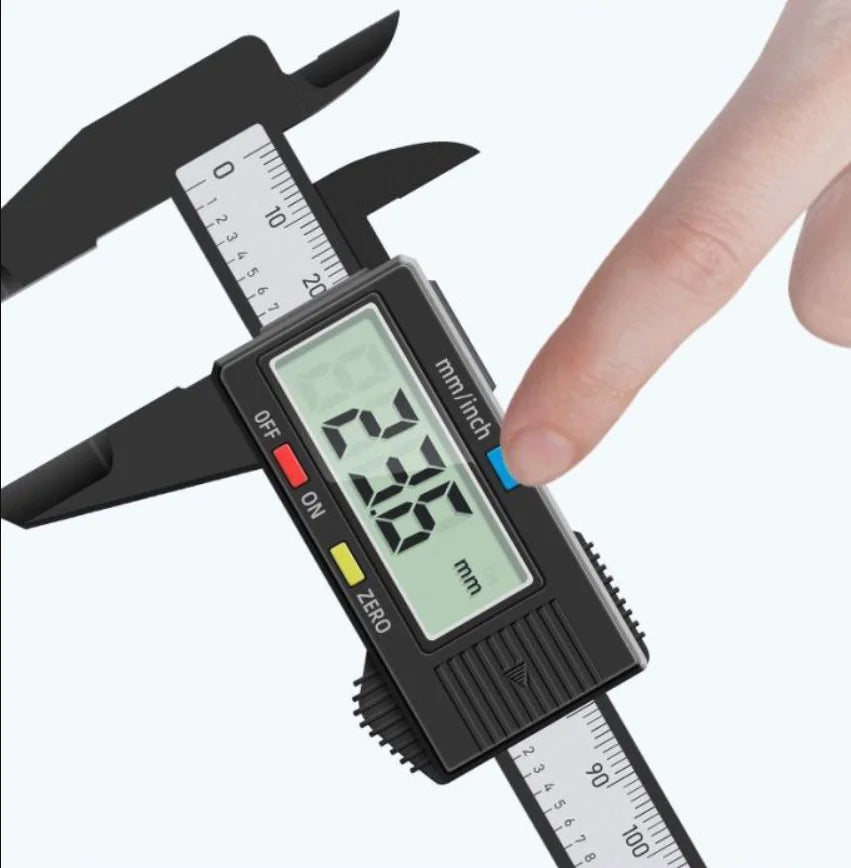 Precision Electronic Digital Caliper with Carbon Fiber Dial Vernier 100mm/150mm Micrometer Measuring Tool Digital Ruler