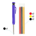 3-Color Carpenter Pencil Set with Sharpener & Refills - image 24