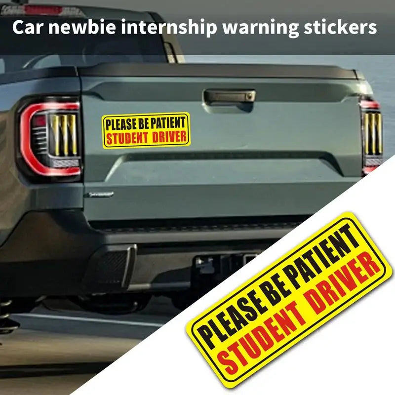 Reflective Student Driver Magnet - Please Be Patient Sign - image 4