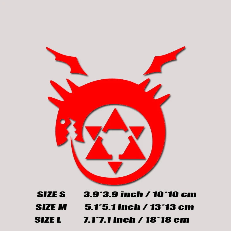 Ouroboros Tattoo-Style Decals for Cars, Trucks and Motorcycles - view 8