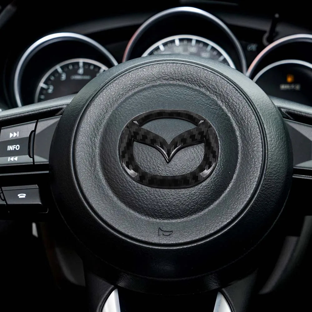 Steering Wheel Center Cover Sticker for 2 3 5 6 CX Series