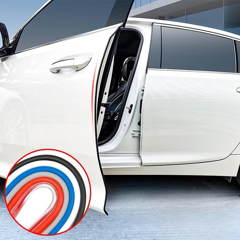 5M U-Shaped Car Sealing Strips - Transparent Edge Protection - image 3