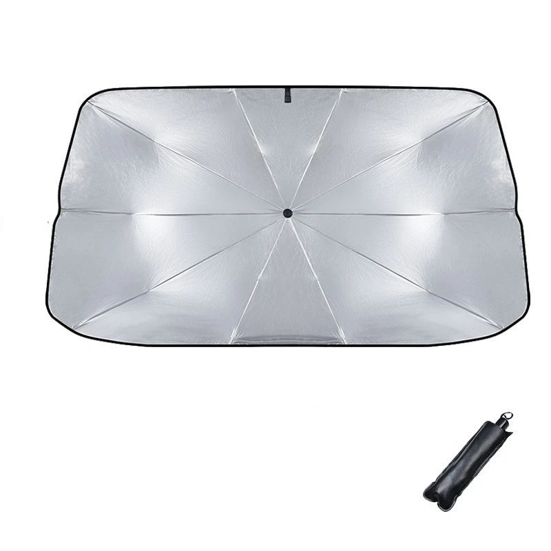 Retractable Umbrella Windshield Sun Shade