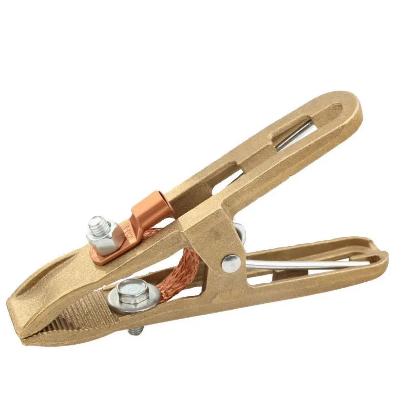 Copper Ground Clamp 300A 500A 800A A Type Welding Earth Clamp, High Current Welder Grounding Clip for ARC Welding Machine Welder