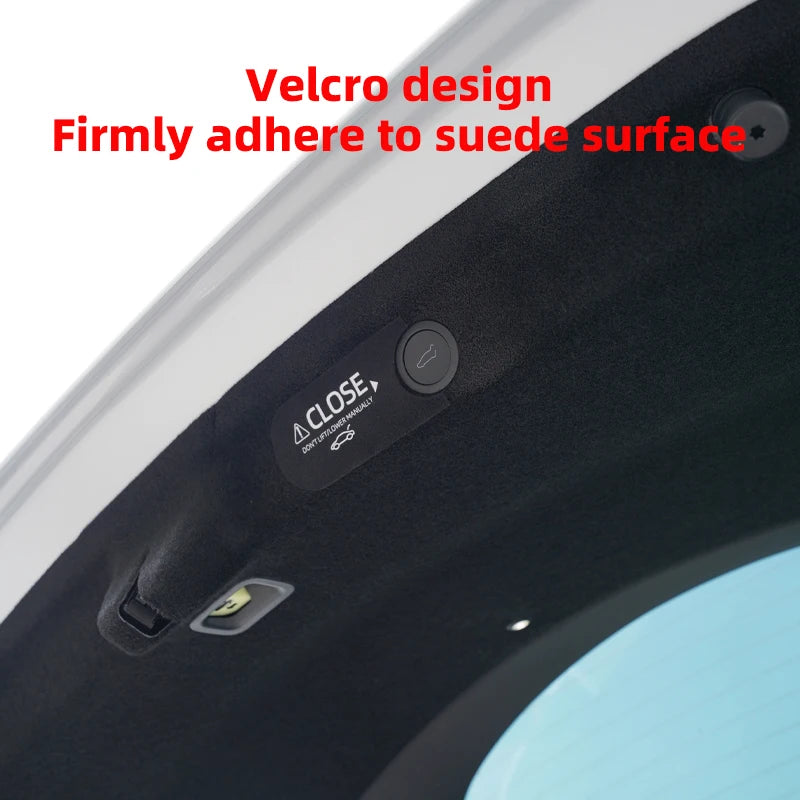 Electric Tailgate Warning Decal for Model Y and Model 3