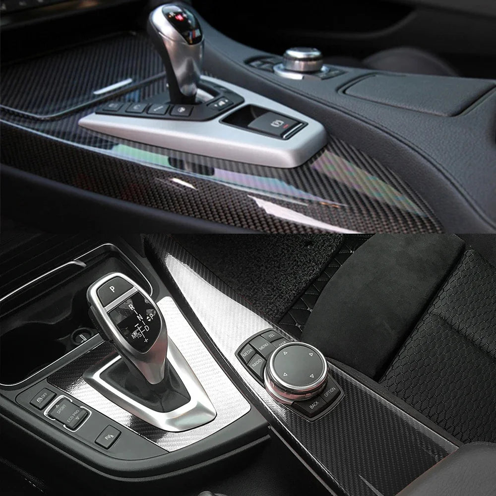 Carbon Fiber Vinyl Wrap Roll - Bubble-Free DIY Car Sticker & Laptop Skin - image 5
