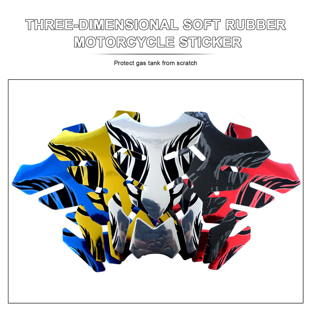 Fishbone 3D Tank Pad Reflective Protector Sticker for Motorcycles - view 8