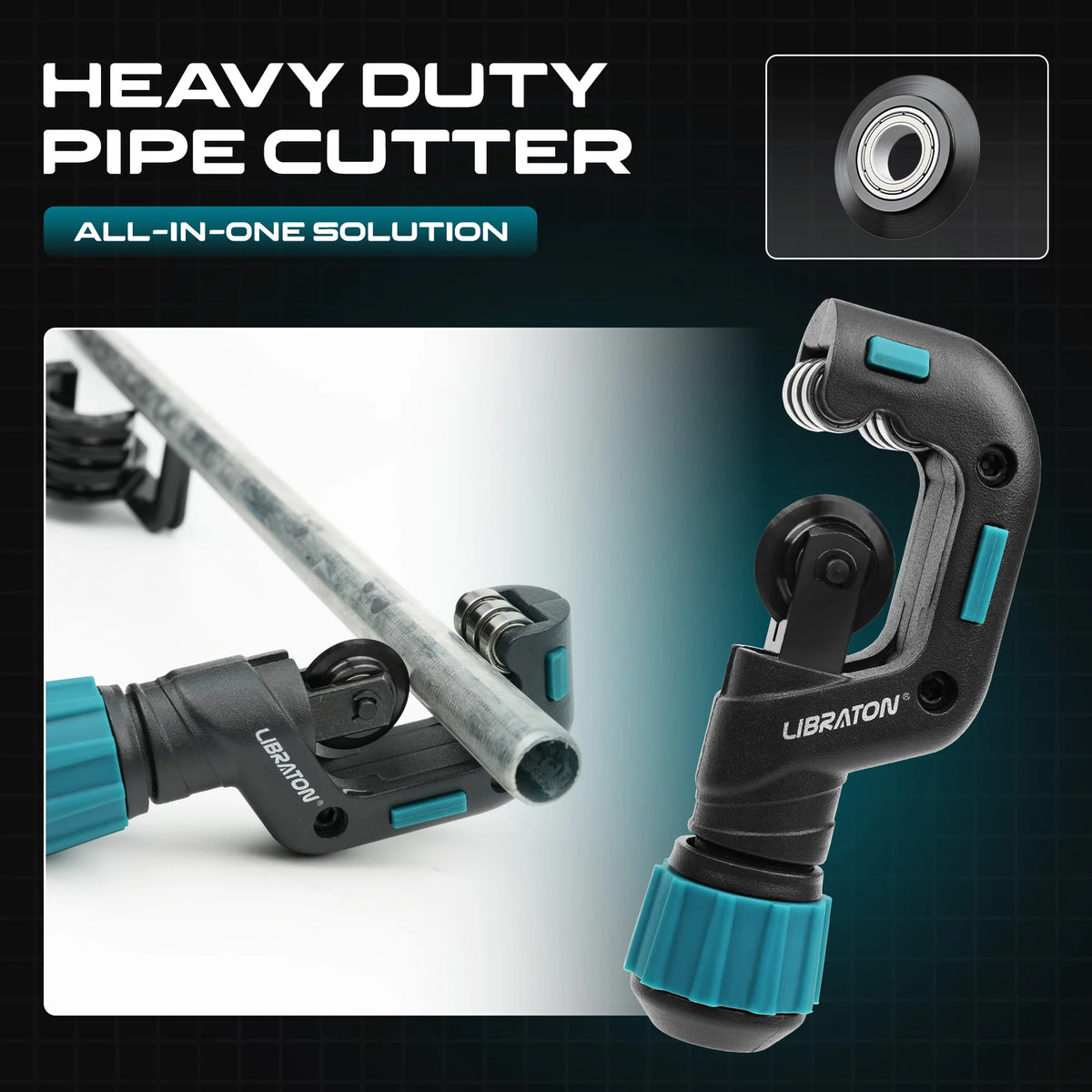 5/32 to 1-1/4 Inch Outer Diameter Pipe Cutter with Blade and Deburring Tool