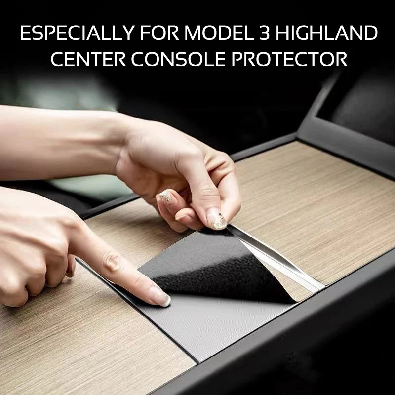 Center Console Protector Film for Tesla Model 3 Highland and Model Y Juniper