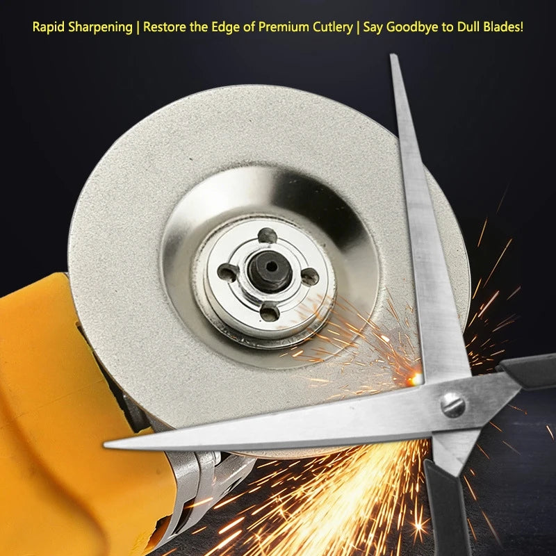 Angle Grinder Diamond Glass Grinding Disc Household Cymbal Shaped Electric Sharpening Disc Polishing Discs Cutting Blades