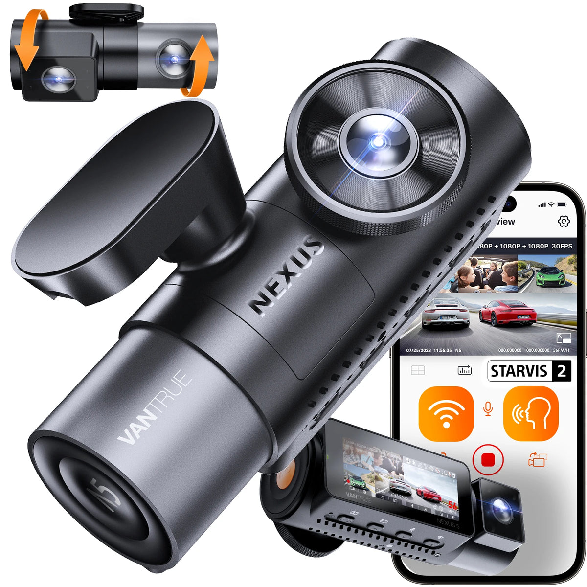 Vantrue N5 4-Channel Dash Cam with Night Vision & GPS Tracking - image 32