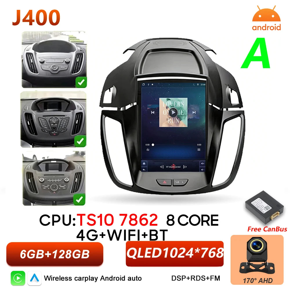 Ford C-MAX & Kuga 2 9.7 Inch Car Radio Wireless CarPlay & Android Auto - image 9
