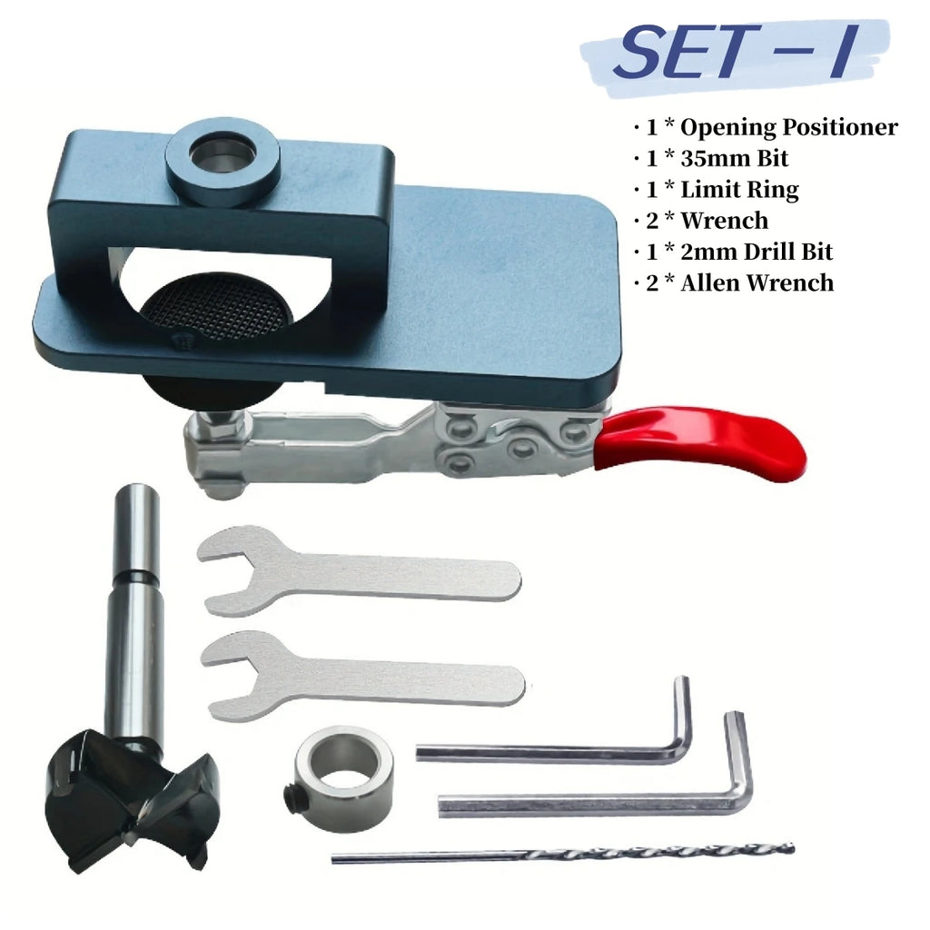 35mm Hinge Drilling Jig with Forstner Bit for Woodworking - image 14