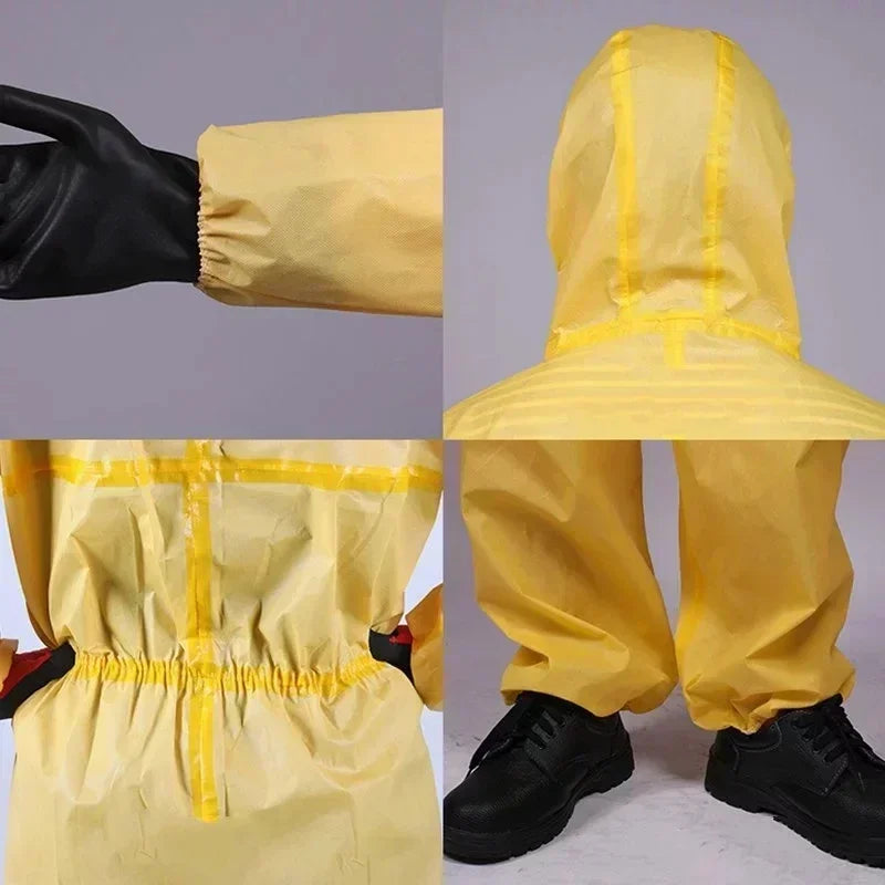Chemical Work Coverall Protective Suit Hazardous Liquid Proof Sulfuric Acid And Alkali Resistant Protection Clothing