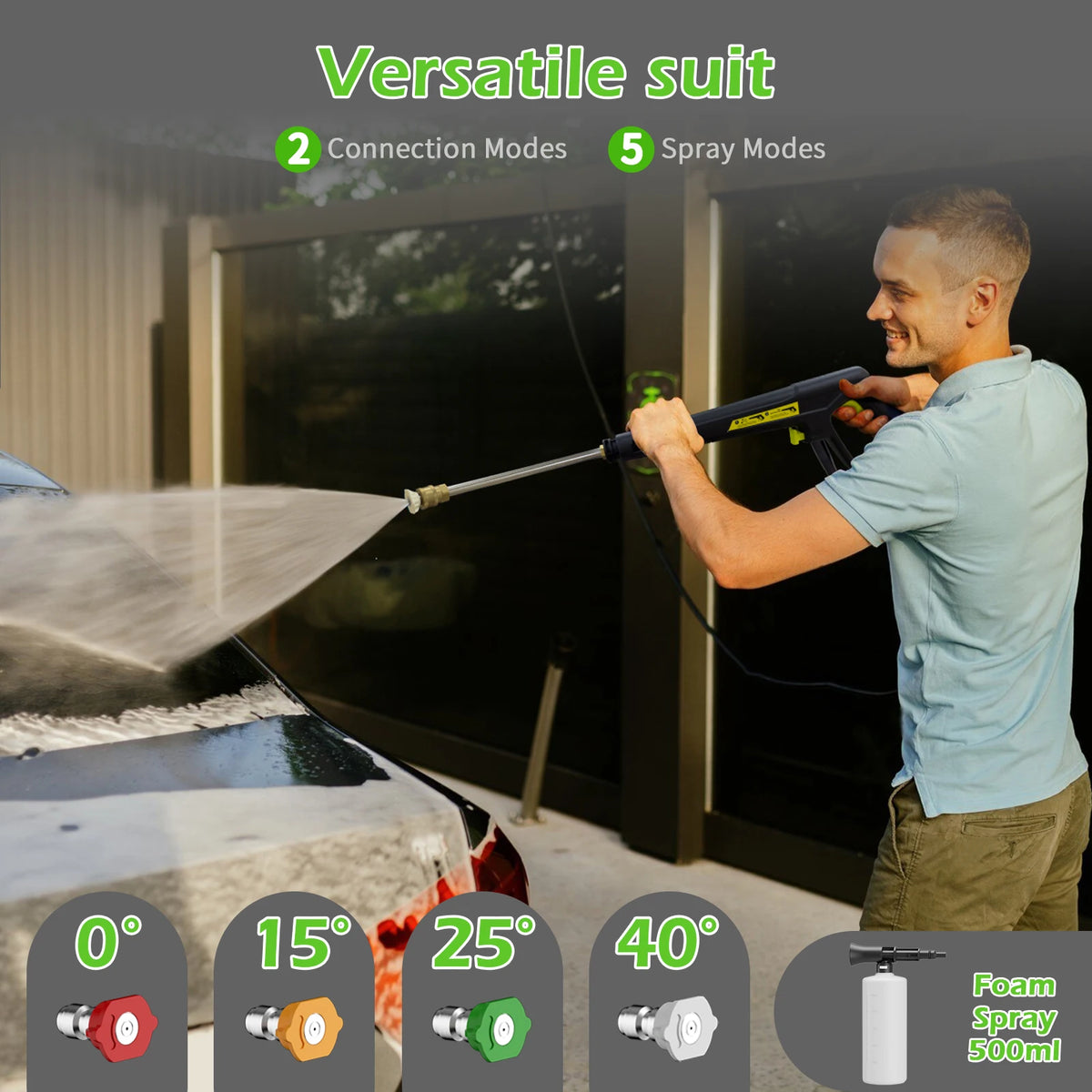 4500 PSI Electric Pressure Washer with Adjustable Nozzles - image 7