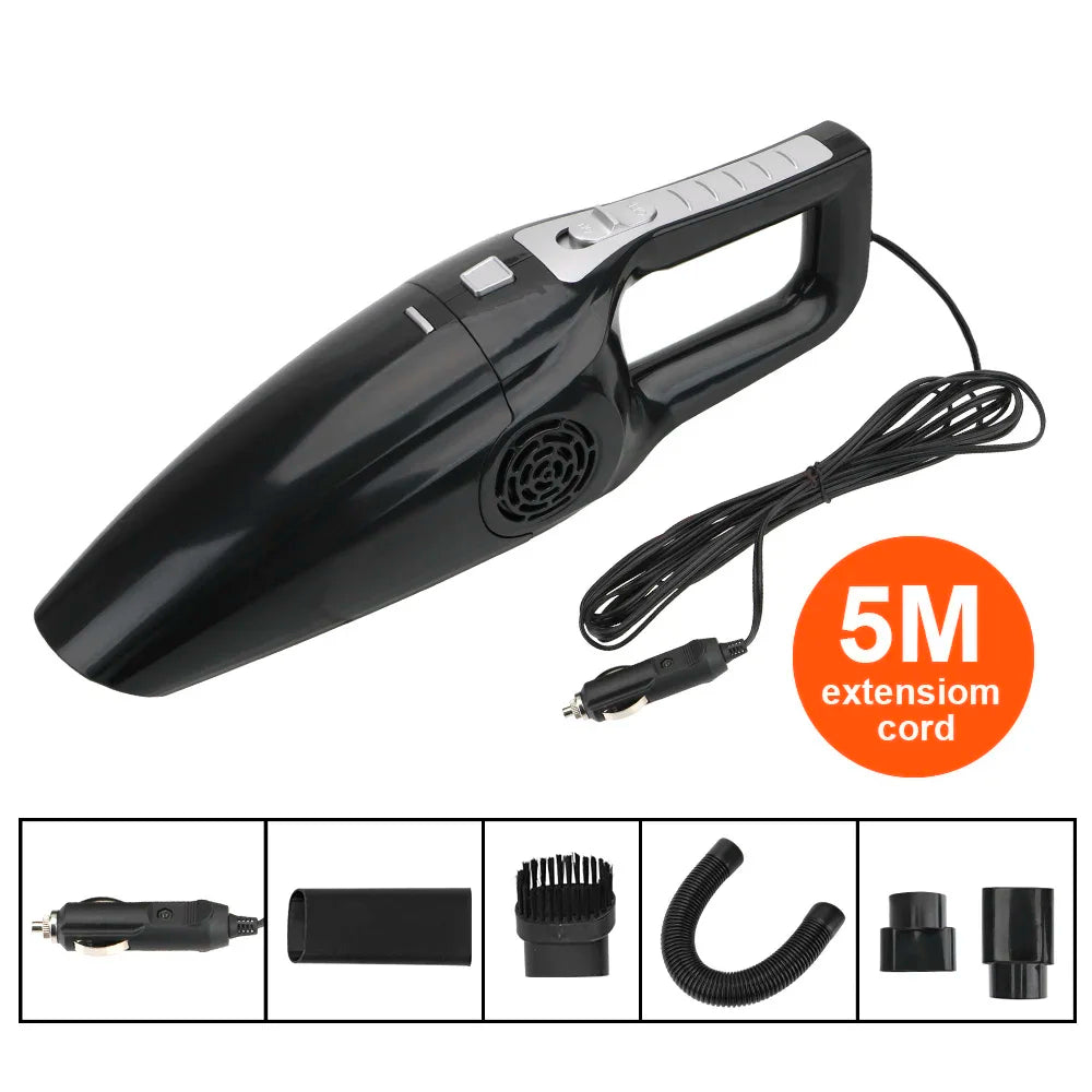 Car Vacuum Cleaner Portable Wet and Dry Dual-Use Handheld Mini High Suction 12V 120W